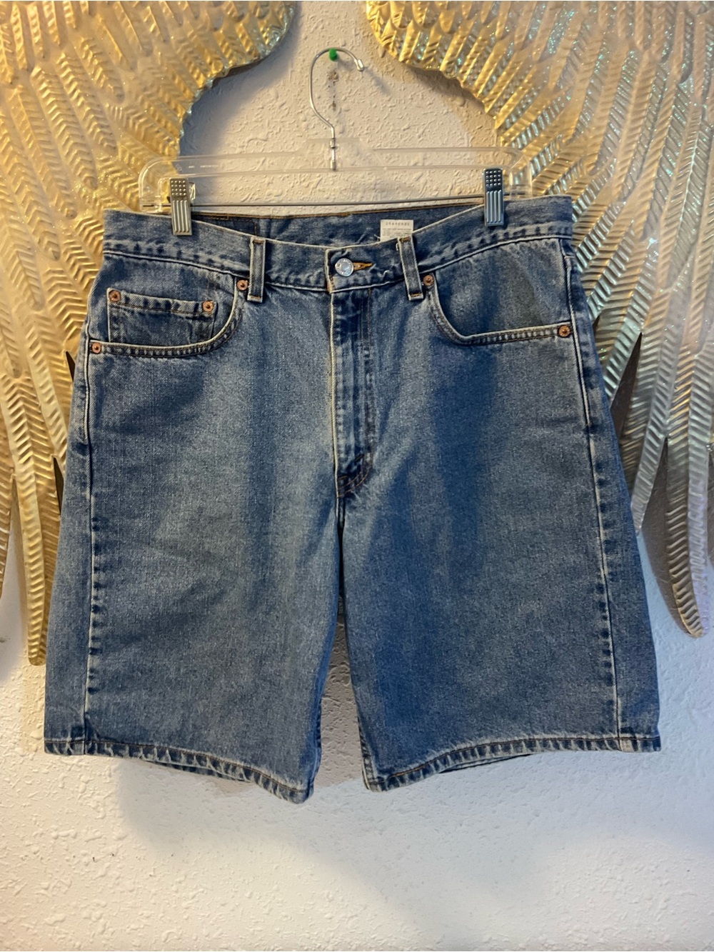 Levis 550 Relaxed Fit Denim Shorts Mens Vintage Blue Jorts